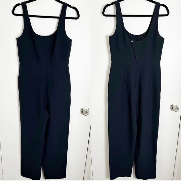 ADAY Power Suit Jumpsuit Black Pockets Extra Small - Picture 2 of 7